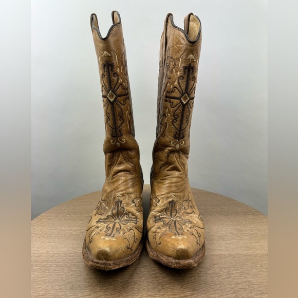 Brown Western Cowboy Boots - Picture 3 of 11